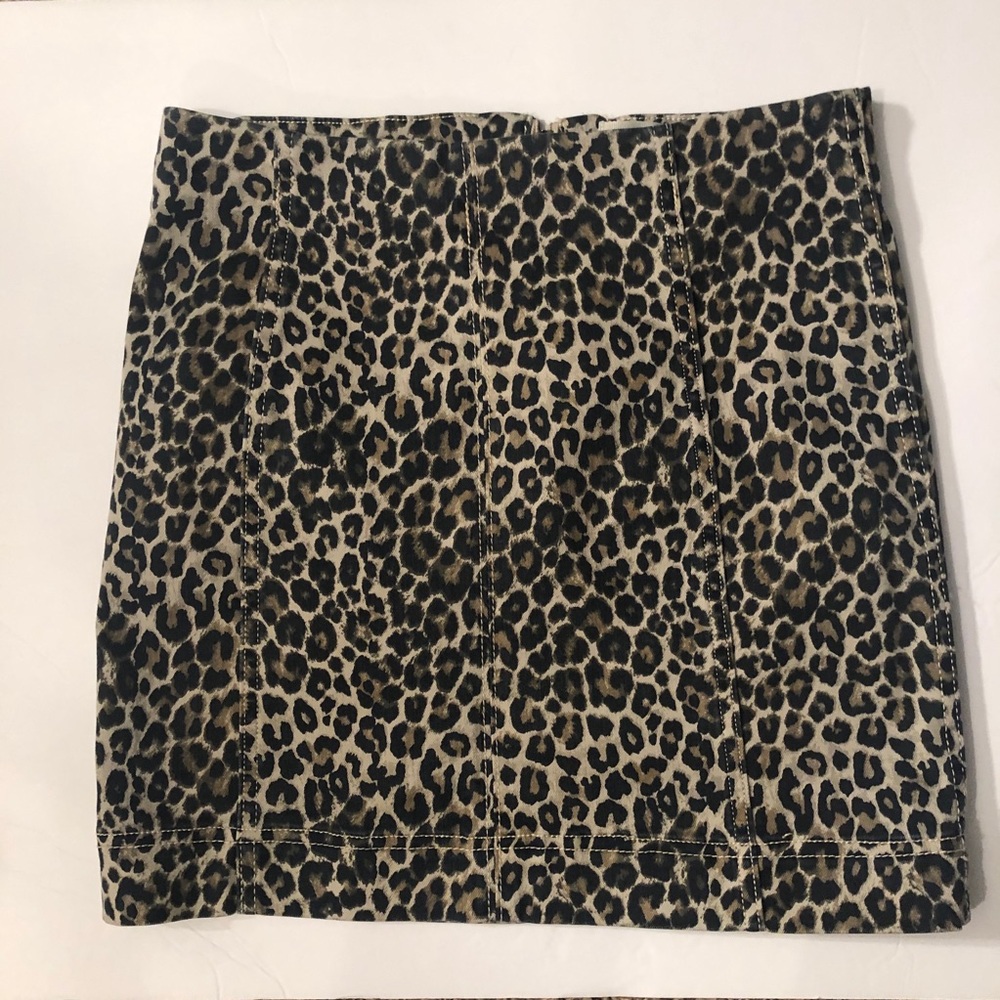 Jolt Stretch Animal Print Leopard Skirt Size 7/28 - Picture 4 of 7